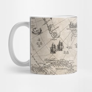 Vintage Map of the Arctic 1598 Mug